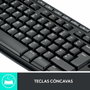 Logitech MK270 Combo de Teclado y Ratón Inalámbrico Negro, Español